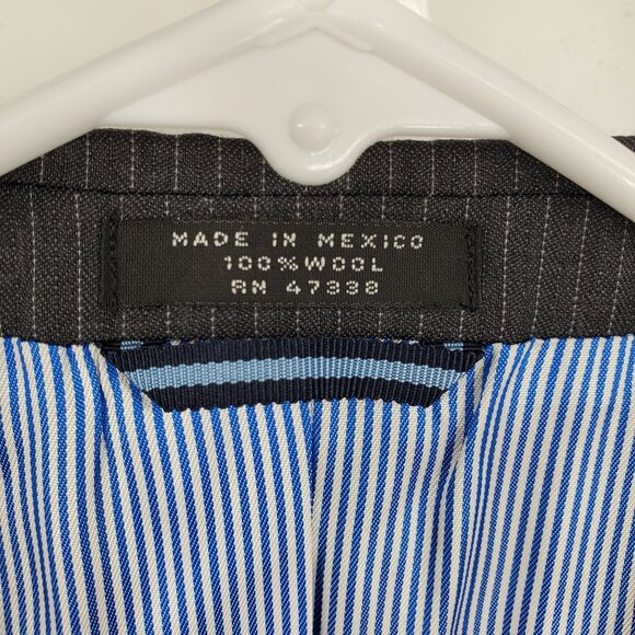 Tommy Hilfiger Striped Men's 2 Button Blazer Suit Jacket - Picture 4 of 11